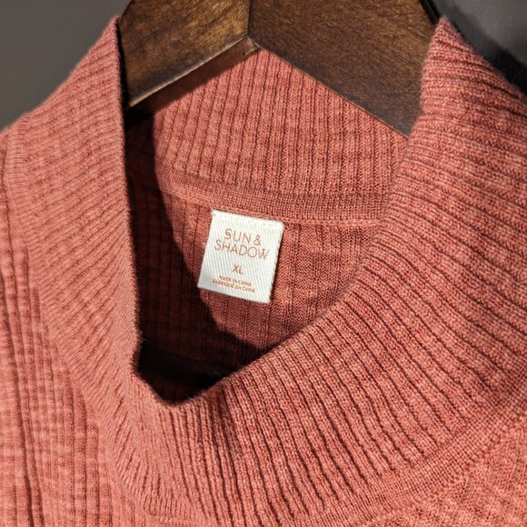 NWT Sun & Shadow Mock Neck Knit Tank, size XL - Picture 4 of 4